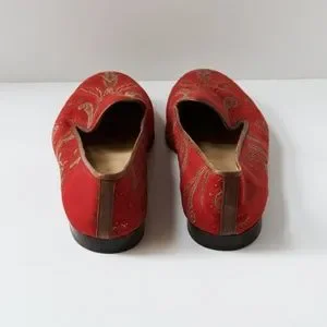 80s - SUSAN BENNIS - WARREN EDWARDS - Loafer - Men\'s - 10.5 - Red - Fabric Susan Bennis - Warren Edwards | Shoes | 8s Susan Bennis  main image 4